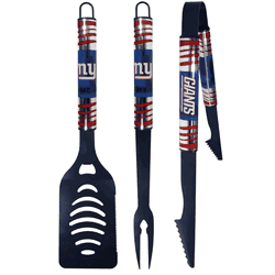 New York Giants 3 pc Color BBQ Tool Set