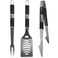 New York Giants 3 pc Steel BBQ Set in Black