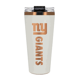New York Giants 32oz Crme and Copper Big Slim Tumbler with Straw