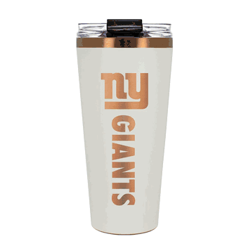 New York Giants 32oz Crme and Copper Big Slim Tumbler with Straw