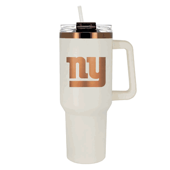 New York Giants 40oz Crme and Copper Colossus Travel Mug with Straw