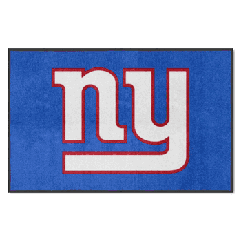 New York Giants 4X6 High-Traffic Mat with Durable Rubber Backing - Landscape Orientation