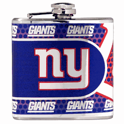 New York Giants 6oz Stainless Steel Flask with Metallic Graphics