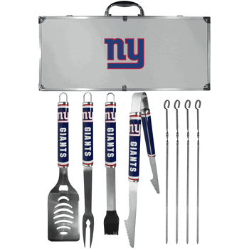 New York Giants 8 pc Logo BBQ Set