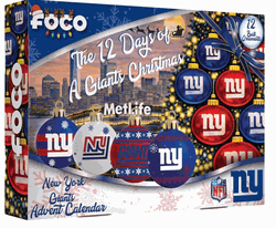 New York Giants Advent Calendar Ball Ornament