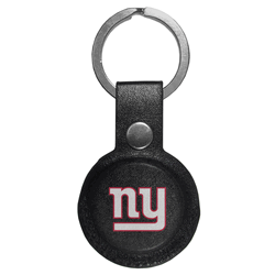 New York Giants AirTag Compatible Leather Key Chain