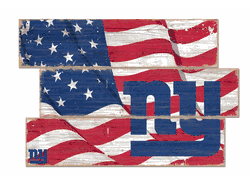 New York Giants American Flag 3 Plank