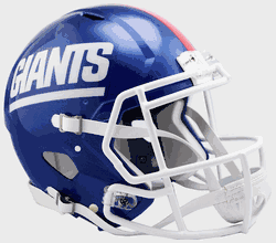 New York Giants  Authentic Speed Full Size Football Helmet Color Rush