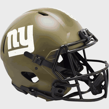 New York Giants  Authentic Speed Full Size Football Helmet SALUTE TO SERVICE