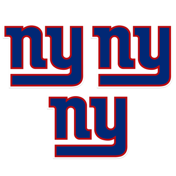 New York Giants Auto Decal 3 Pack