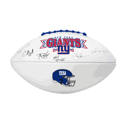 New York Giants Autograph Signature Football