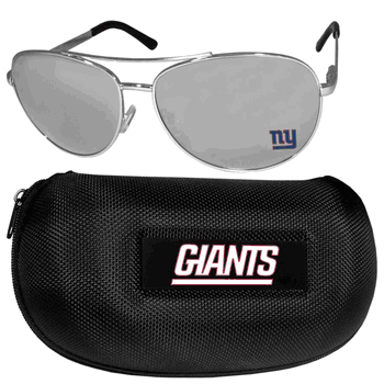 New York Giants Aviator Sunglasses and Case