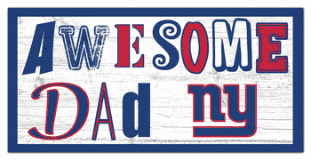New York Giants Awesome Dad 6x12 Sign