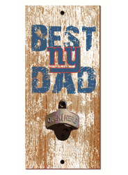New York Giants Best Dad Bottle Opener  Wood Sign