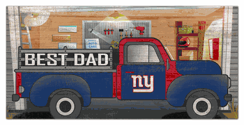 New York Giants Best Dad Truck 6x12 Sign