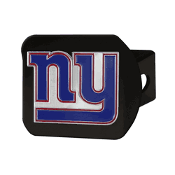 New York Giants Black Metal Hitch Cover - 3D Color Emblem
