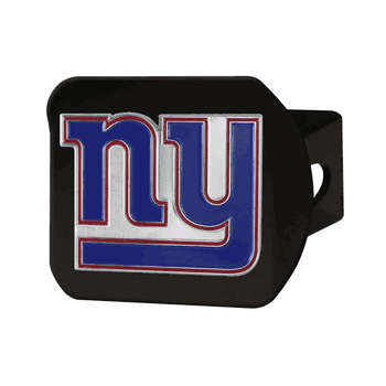 New York Giants Black Metal Hitch Cover - 3D Color Emblem