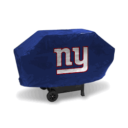New York Giants Blue Deluxe Vinyl Grill Cover - 68" Wide/Heavy Duty/Velcro Staps