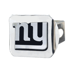 New York Giants Chrome Metal Hitch Cover with Chrome Metal 3D Emblem