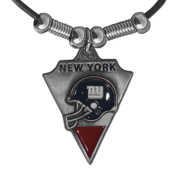 New York Giants Classic Cord Necklace CLEARANCE SALE - LIMITED QUANTITIES AT THIS PRICE