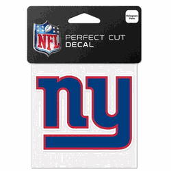 New York Giants Decal 4x4 Perfect Cut Color