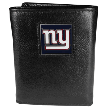 New York Giants Deluxe Leather Tri-fold Wallet