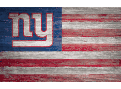New York Giants Distressed Flag 11x19