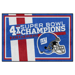 New York Giants Dynasty 5ft. x 8ft. Plush Area Rug