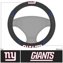 New York Giants Embroidered Steering Wheel Cover
