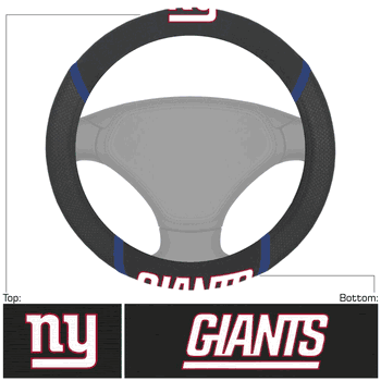 New York Giants Embroidered Steering Wheel Cover