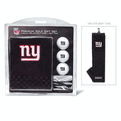 New York Giants Embroidered Towel Golf Gift Set