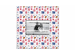 New York Giants Floral Pattern 10x10 Frame