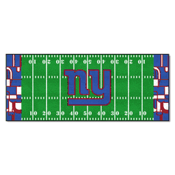 New York Giants Football Field Runner Mat - 30in. x 72in. XFIT Design