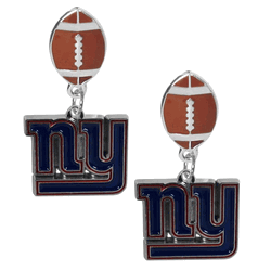 New York Giants Football Stud Earrings
