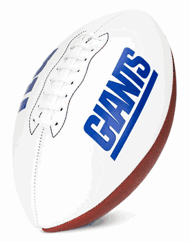 New York Giants Franklin NFL Team Signature Autograph White Panel Football