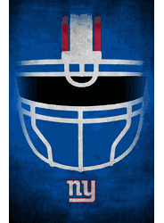New York Giants Ghost Helmet 17x26