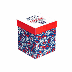 New York Giants Glass 17oz Wine Stemless Boxed