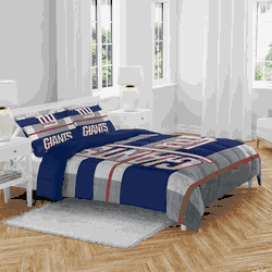 New York Giants Heather Stripe 3 PC Full/Queen Bed in a Bag