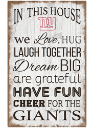 New York Giants In This House 11x19 Sign