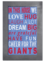 New York Giants In This House Sign