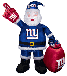 New York Giants 7 FT Inflatable Santa