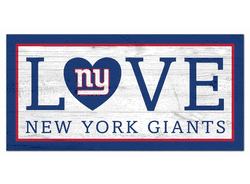New York Giants Love 6x12 Sign