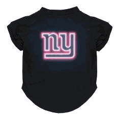 New York Giants Neon Pet T-Shirt, X-Small