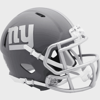 New York Giants NFL Mini Speed Football Helmet SLATE