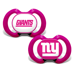 New York Giants Pacifier 2-Pack - Pink