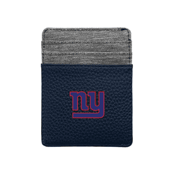 New York Giants Pebble Front Pocket Wallet Navy