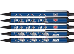 New York Giants Pens Click Style 5 Pack