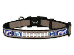 New York Giants Pet Collar Reflective Football Size Toy CO