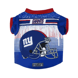 New York Giants Pet Performance Tee Shirt Xtra Large