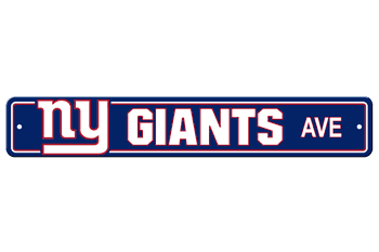 New York Giants Plastic Street Sign